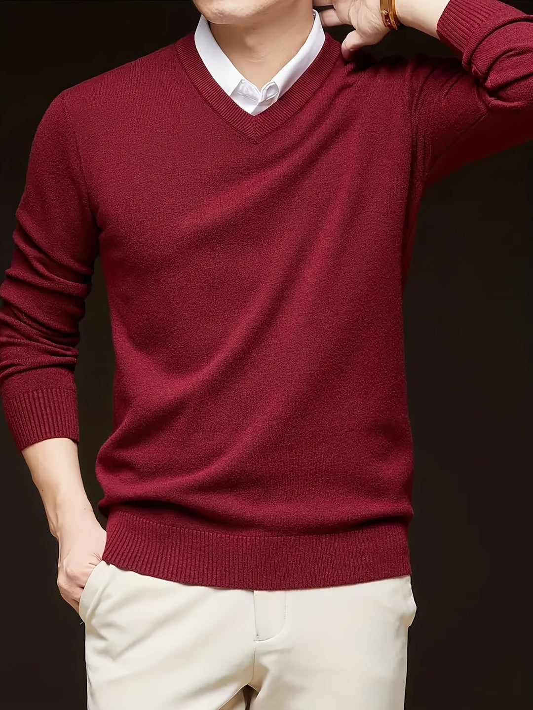 Nigel | Raffinerad V-ringad Jumper