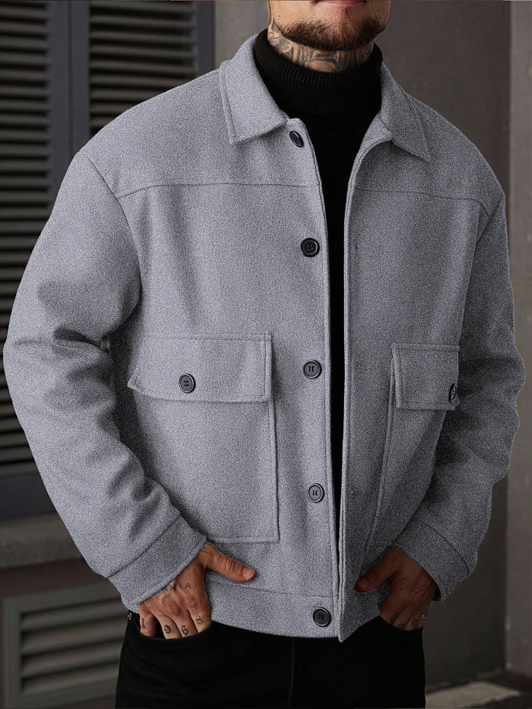 Ellery | Strukturerad Overshirt Jacka