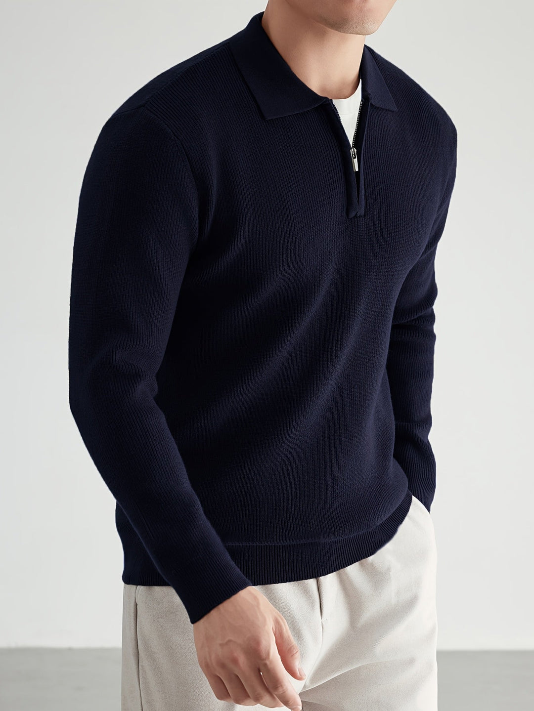 Douglas | Kortdraget Polo Jumper