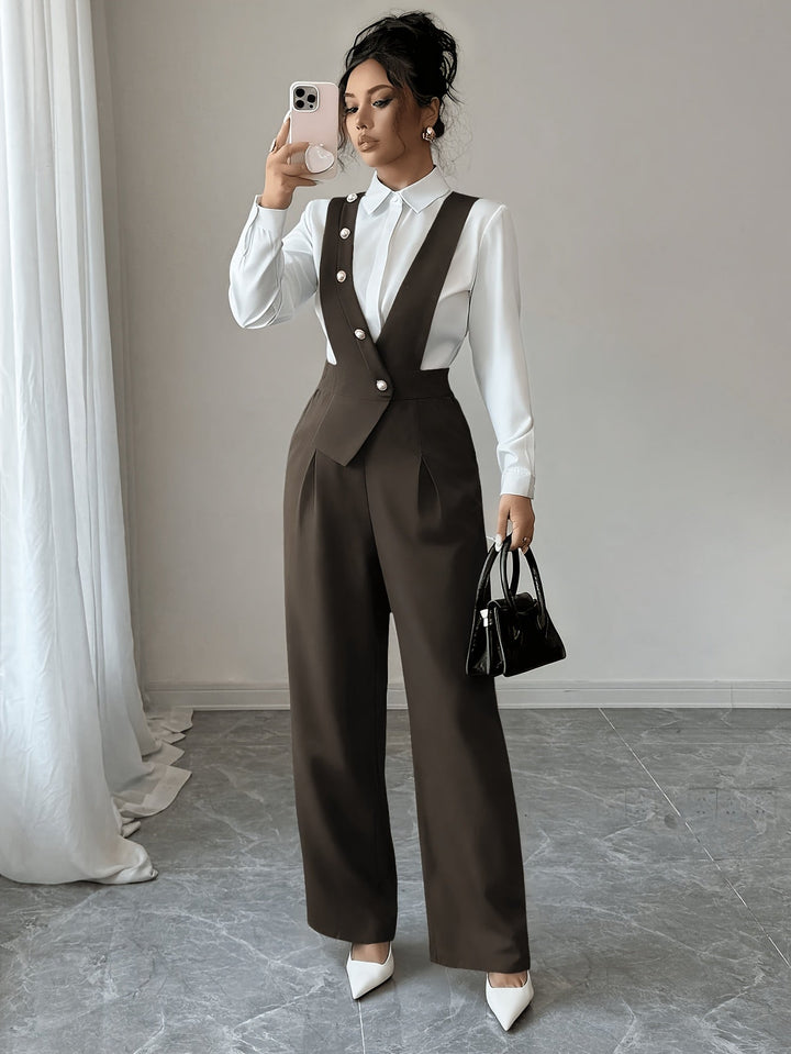 Tamsin | Skräddarsydd Byxdress med Vida Ben