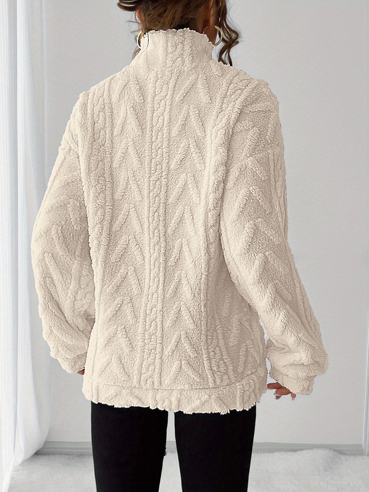 Susanna | Mysig Texturerad Sweatshirt