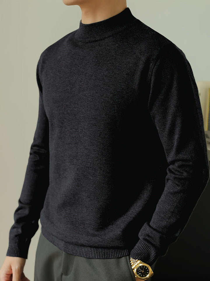 Tobias | Förfinad Höghalssweater