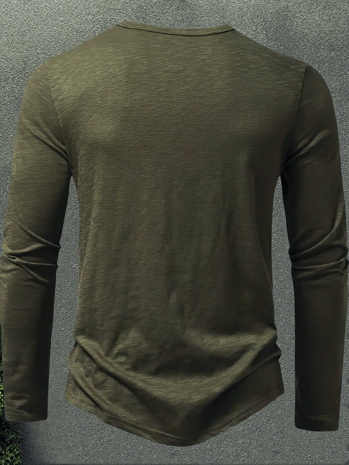 Rhys | Knapplångärmad Henley