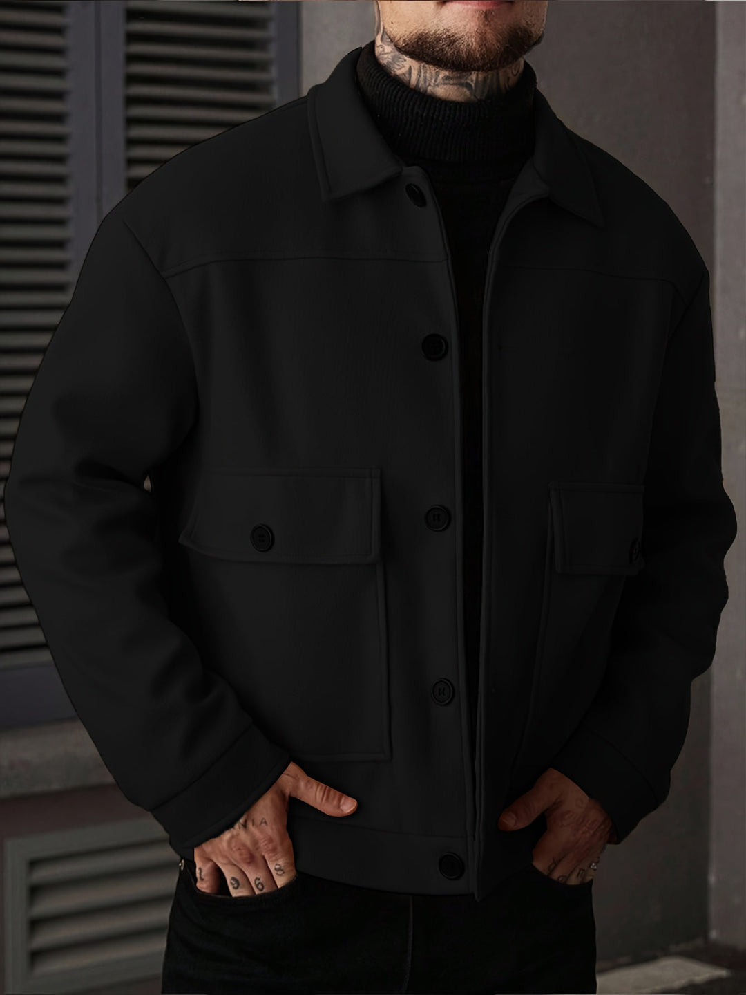 Ellery | Strukturerad Overshirt Jacka