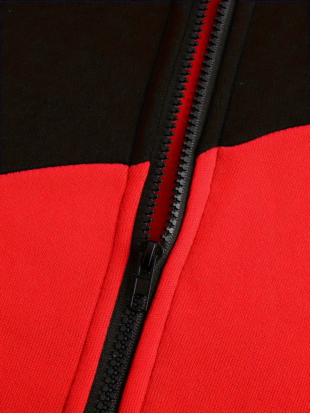 Xavier | Färgglad Block Zip-Up Hoodie-jacka