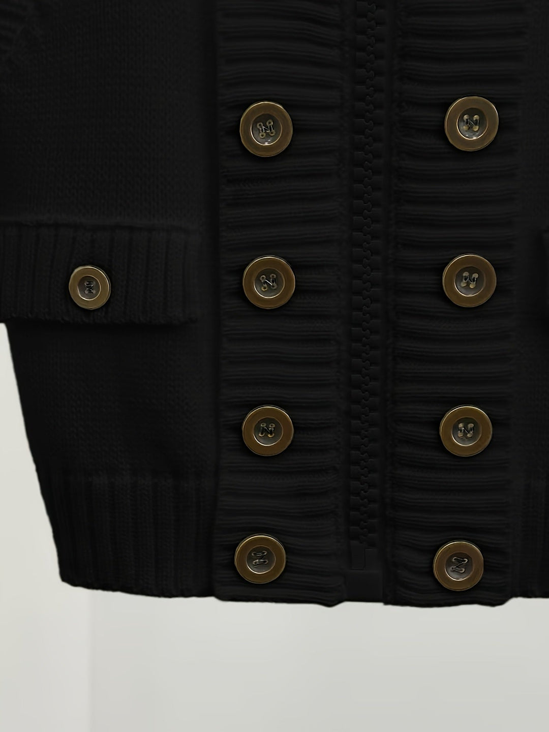 Marguerite | Strukturerad Hög-Krage Zip Västar