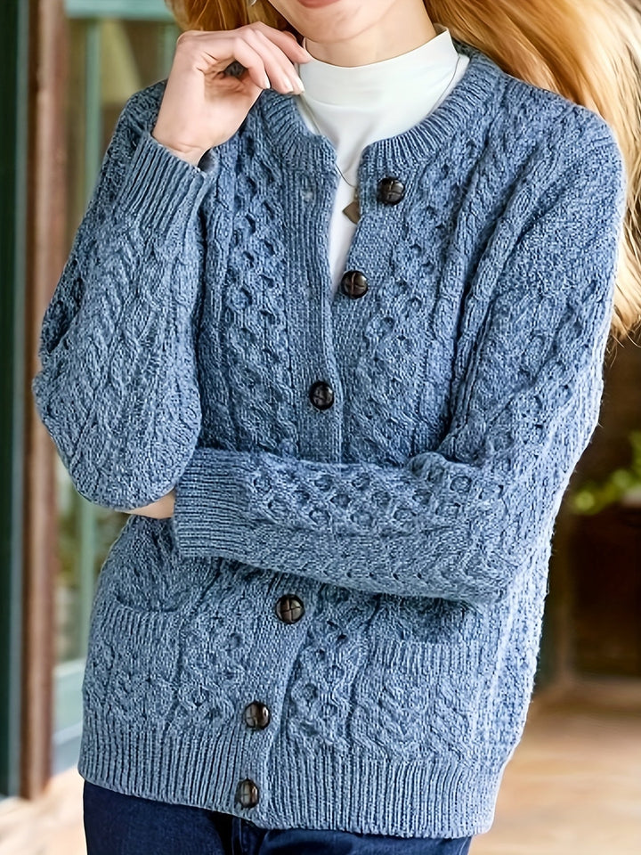 Winifred | Texturerad Knappframskjorta Kofta