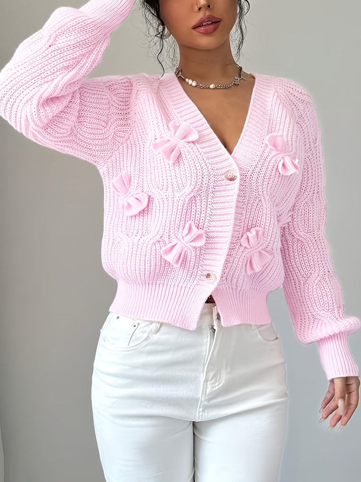 Primula | Mjuk Cardigan med Båge