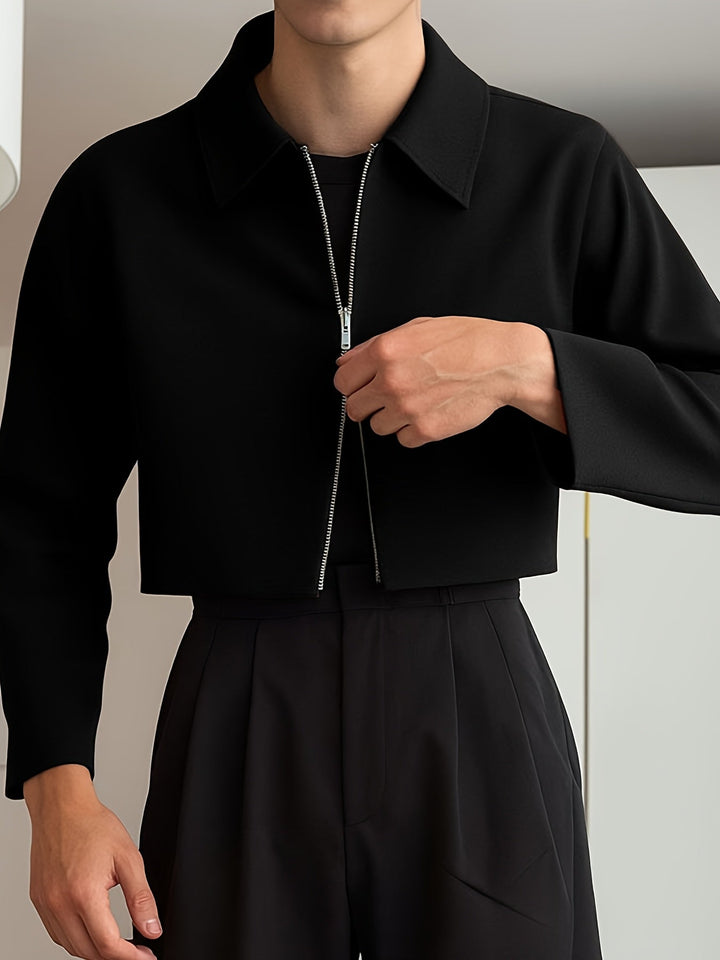 Tobias | Kortad Zip-Up Jacka