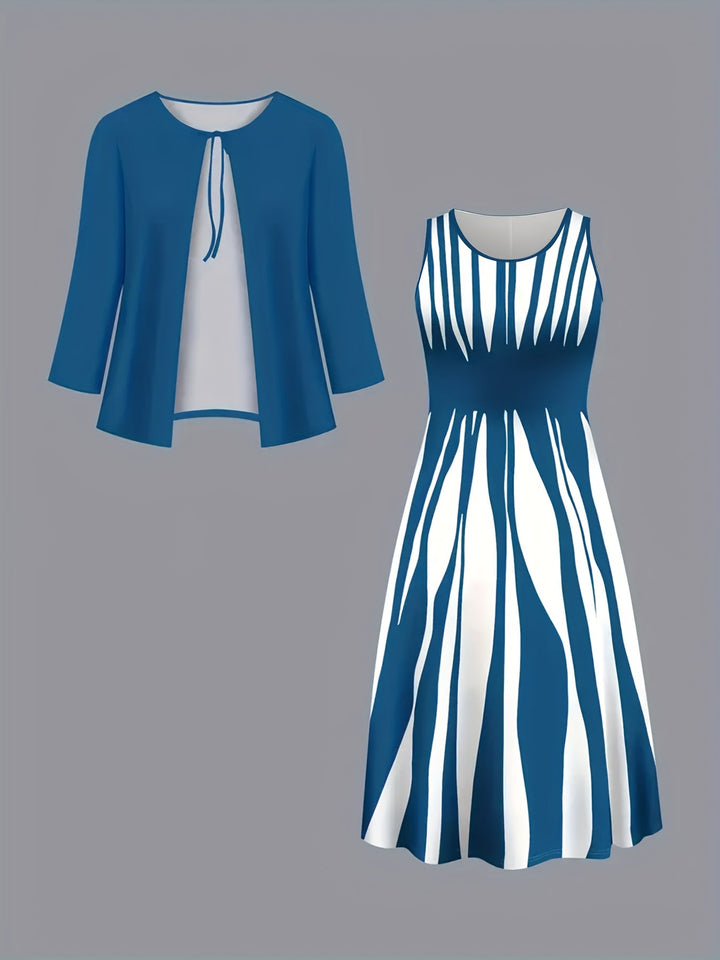 Ramona | Tvådelad Elegant Klänning Set