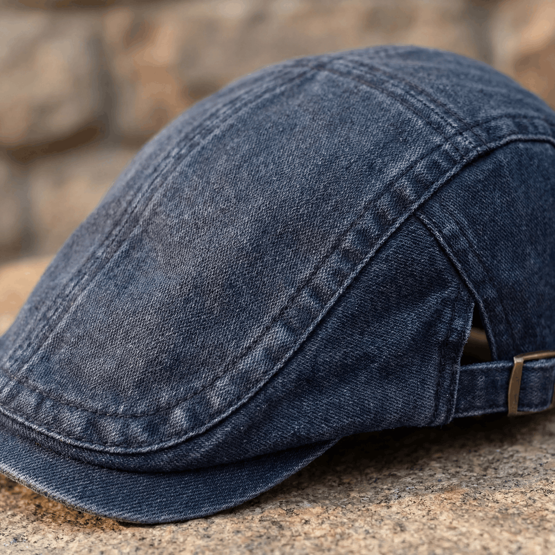George | Klassisk Tvättad Flat Cap