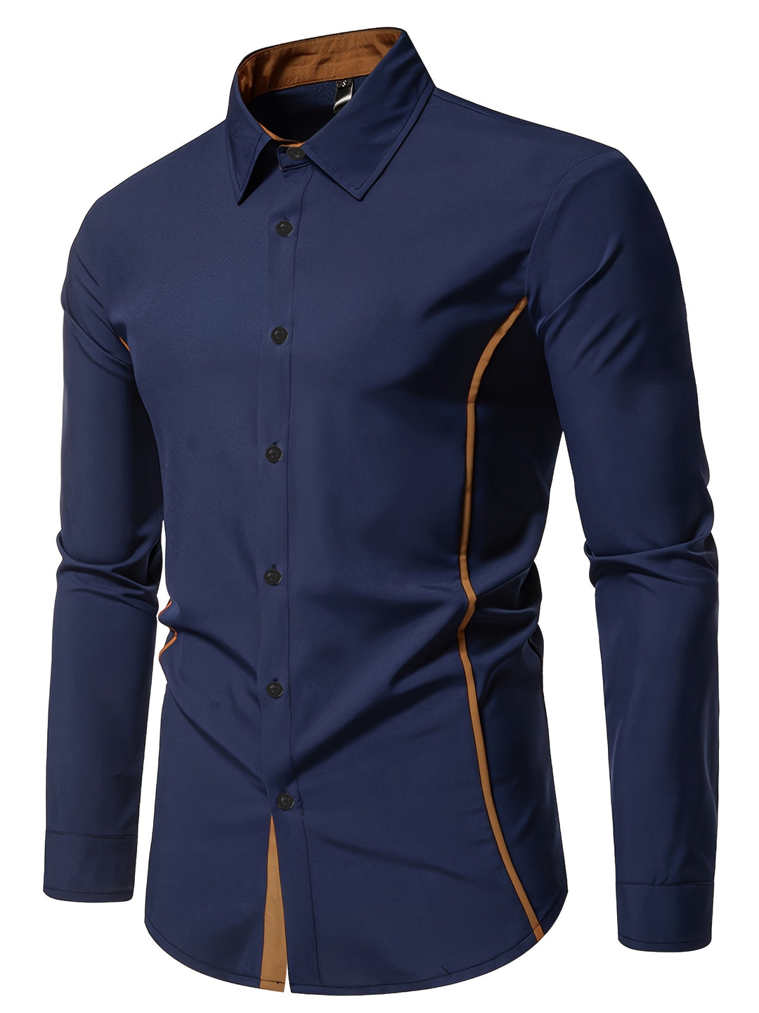 Damon | Kontrast-Trim Slim Fit Skjorta