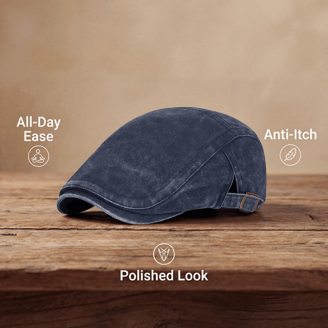 George | Klassisk Tvättad Flat Cap