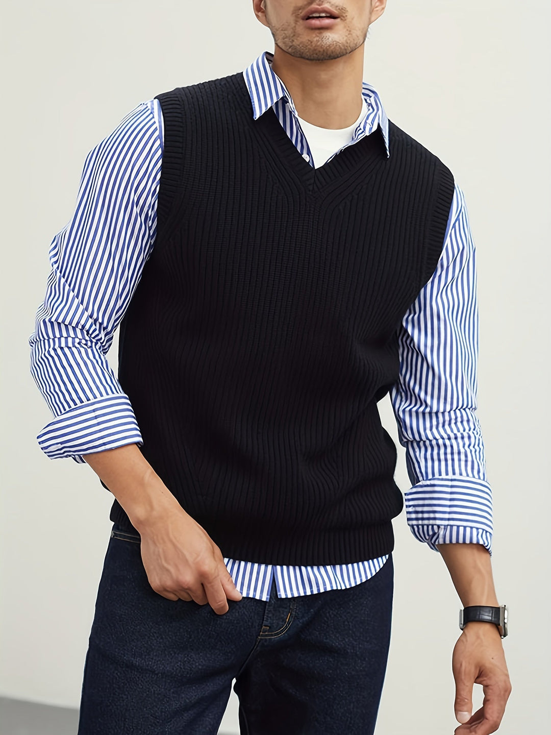 Trevor | Klassisk V-ringad Sweater Vest
