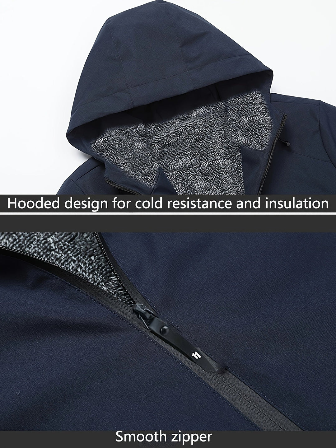 Calvin | Varm Huva Zip-Up Jacka