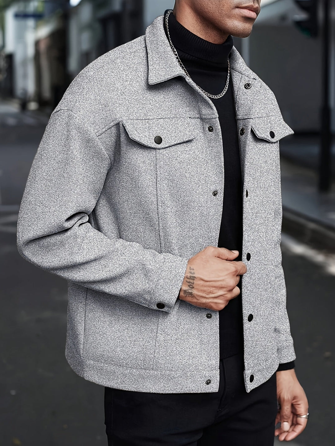 Roderick | Modern Snap-Button Jacka