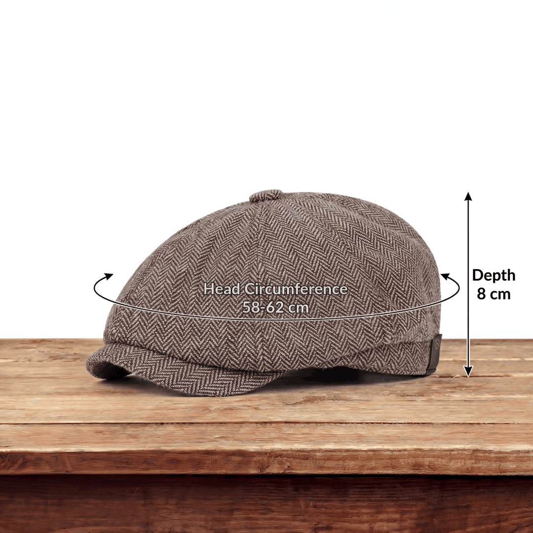 George | Klassisk Texturerad Flat Cap