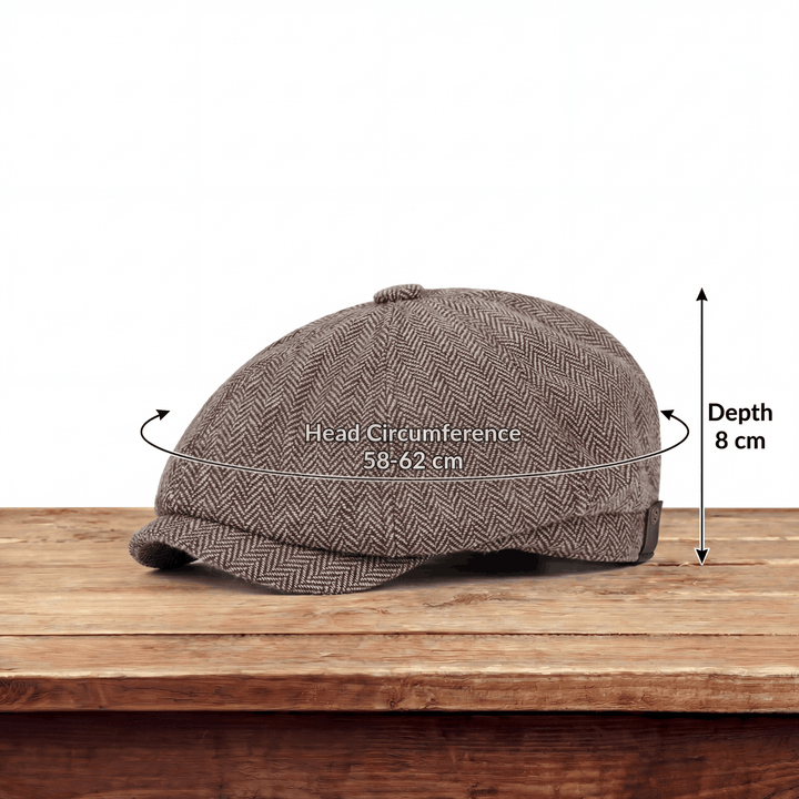 George | Klassisk Texturerad Flat Cap