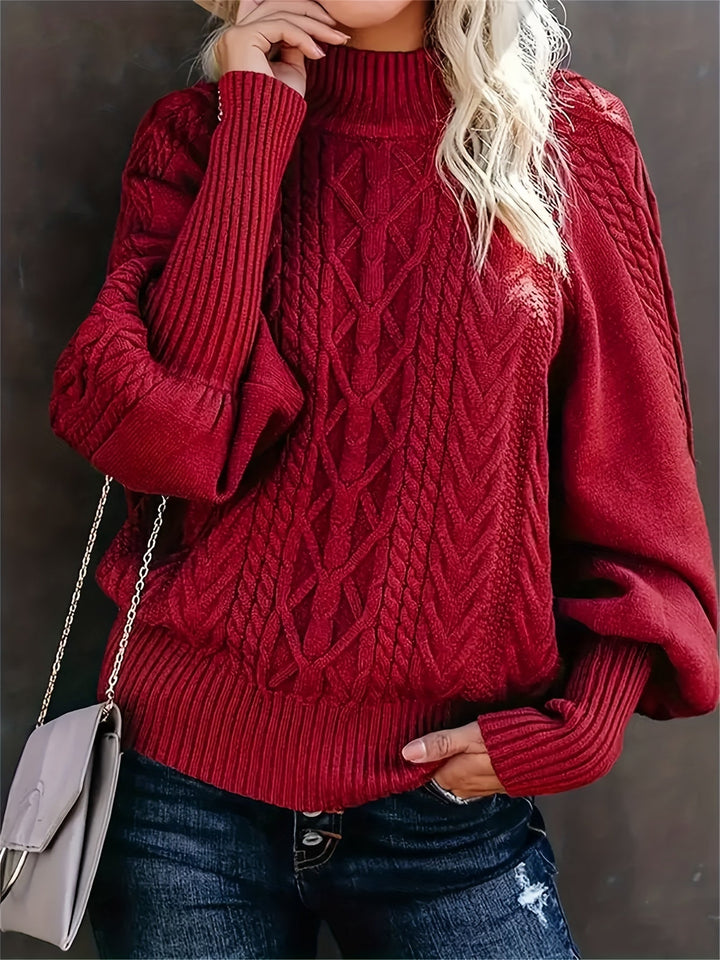 Rosalyn | Mysig Kabelstickad Tröja