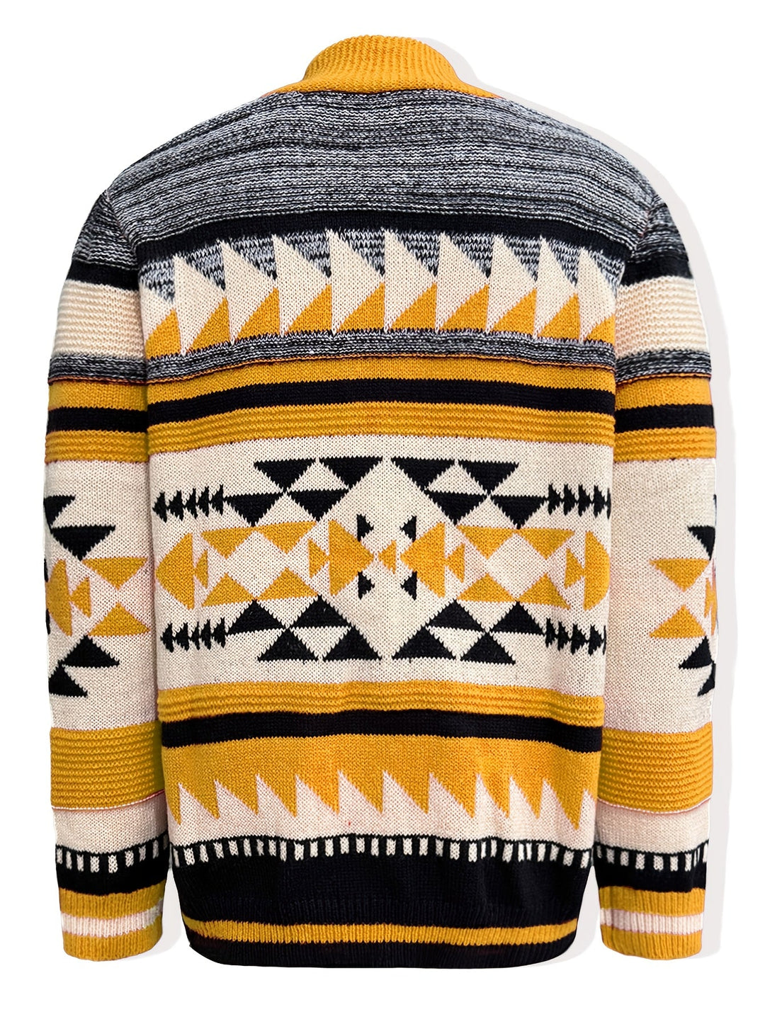 Rylan | Mönstrad Zip-Up Cardigan