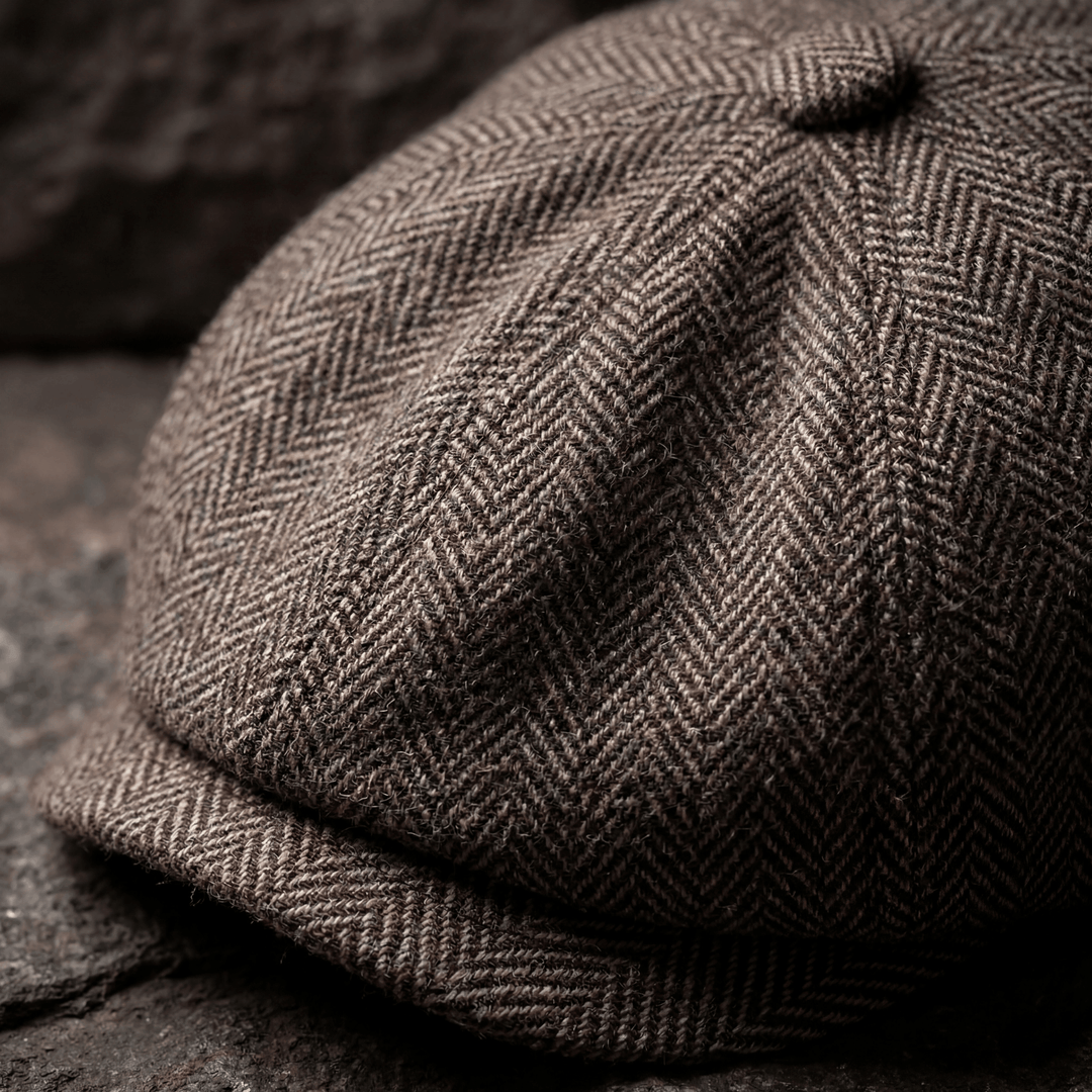 George | Klassisk Texturerad Flat Cap