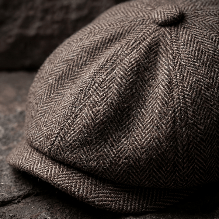 George | Klassisk Texturerad Flat Cap