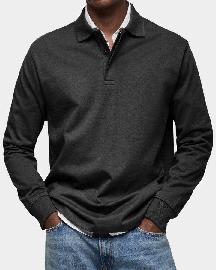 CHARLES | KLASSISK LÅNGÄRMAD POLO