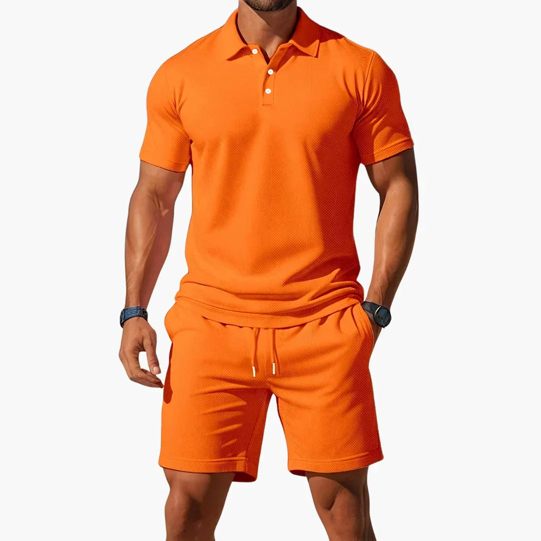 William | Premium Sommar Polo &amp; Shorts Set