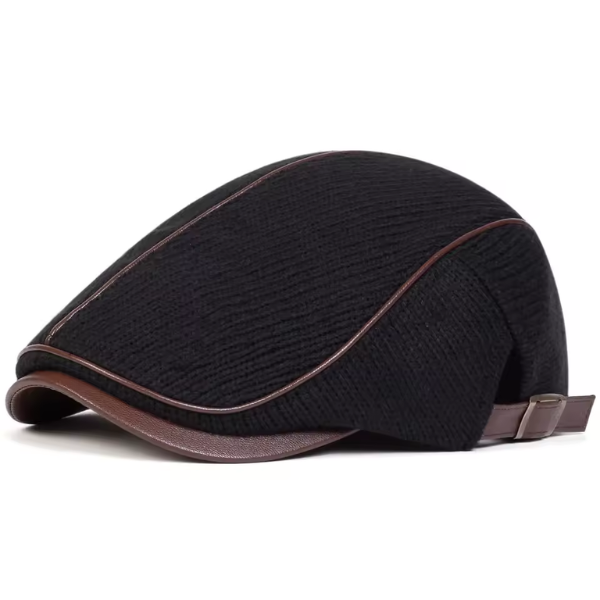 Nelson | Kontraststickad Flat Cap