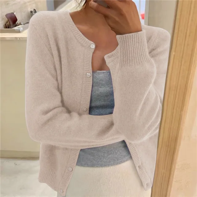 Fleur | Mjuk Rundhalsad Cardigan