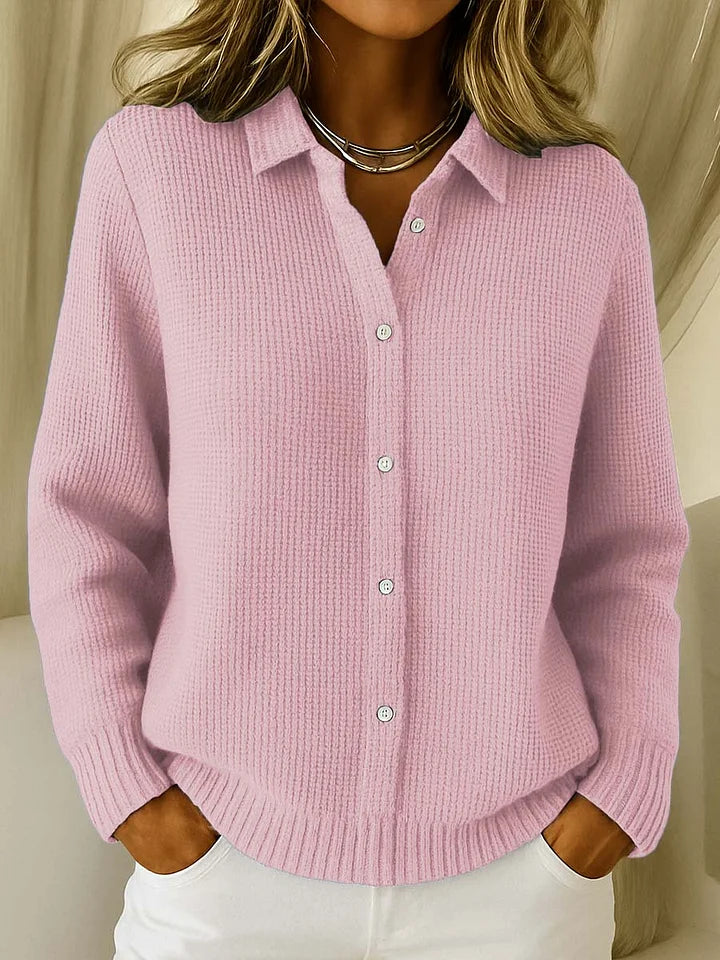 Susan | Elegant Mysig Stickad Cardigan