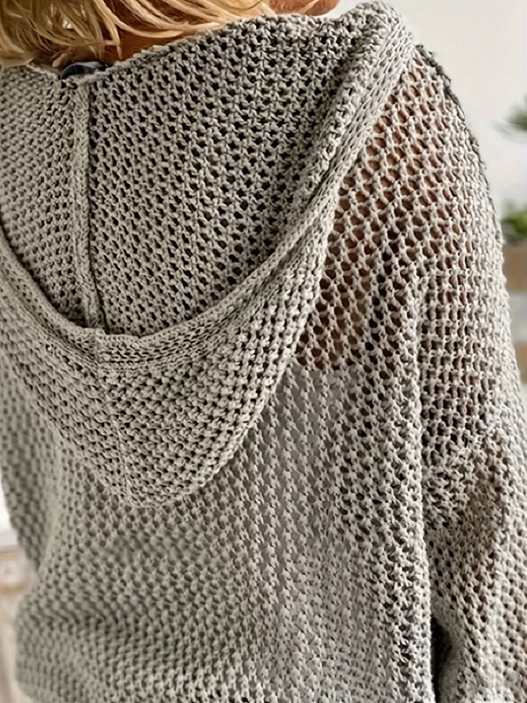 Fleur | Öppen Stickad Huvtröja