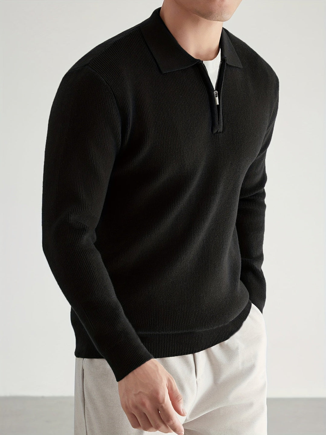 Douglas | Kortdraget Polo Jumper