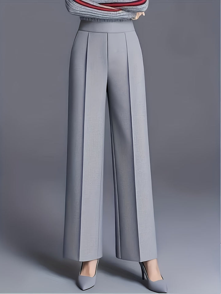 Eviana | Elegant Högmidjade Snedfickbyxor