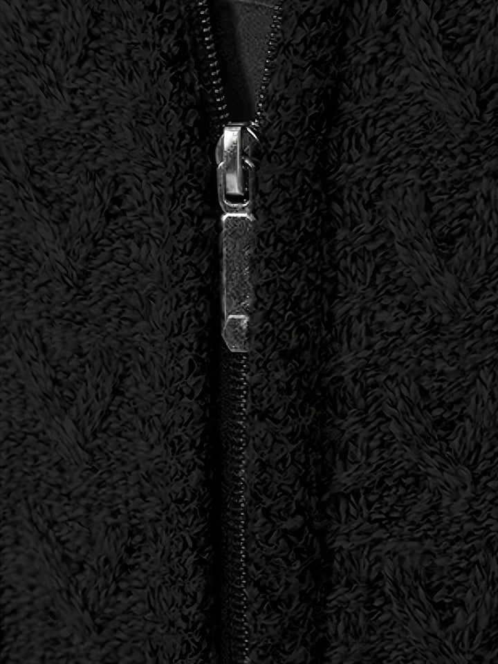 Edmund | Texturerad Ståkrage Zip Cardigan