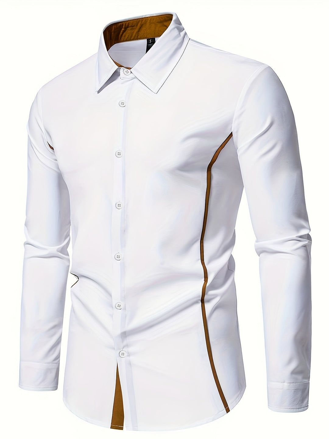 Damon | Kontrast-Trim Slim Fit Skjorta