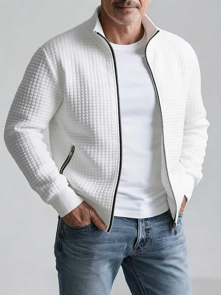 Grayson | Texturerad Jacka med Ståkrage