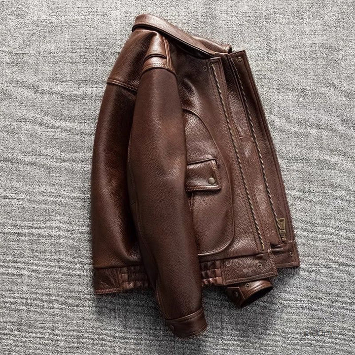 Skinnjacka herr i äkta fårskinn – kort och smal passform