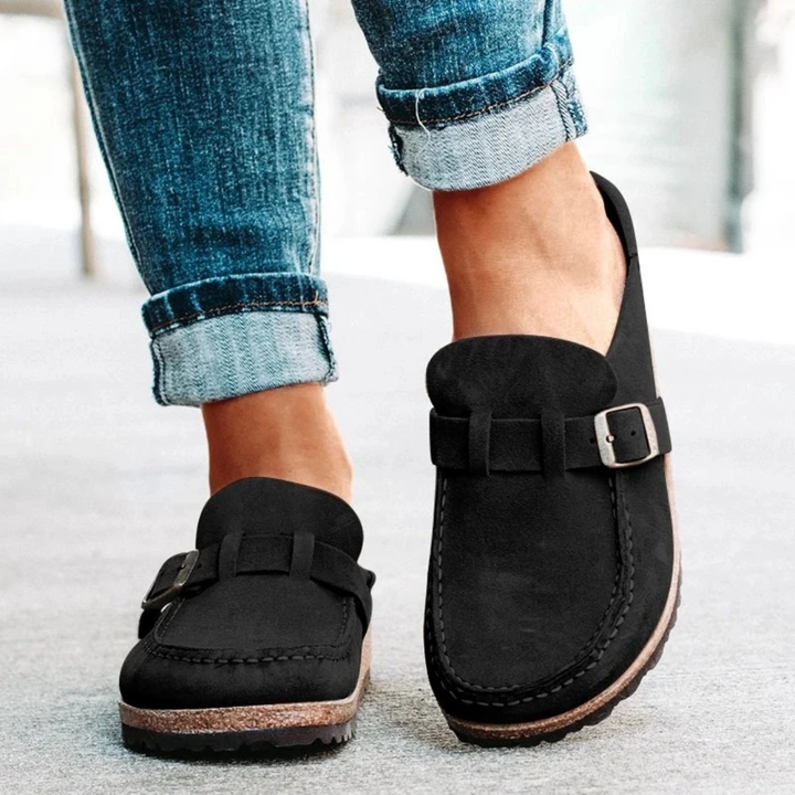 Charlotte | Låg Klack Spänne Loafers