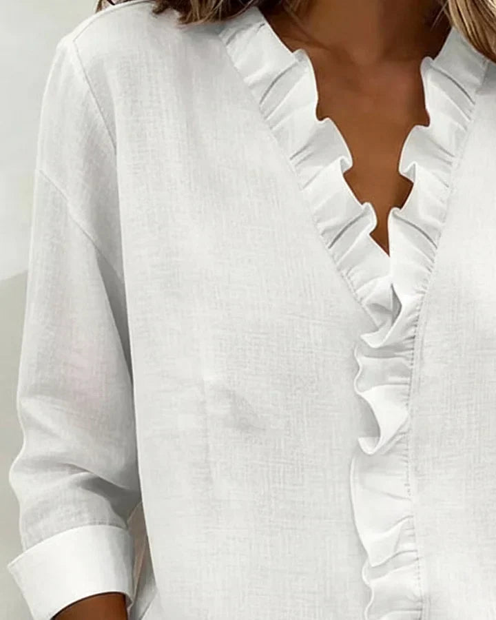 Althea | Lätt V-ringad Blus