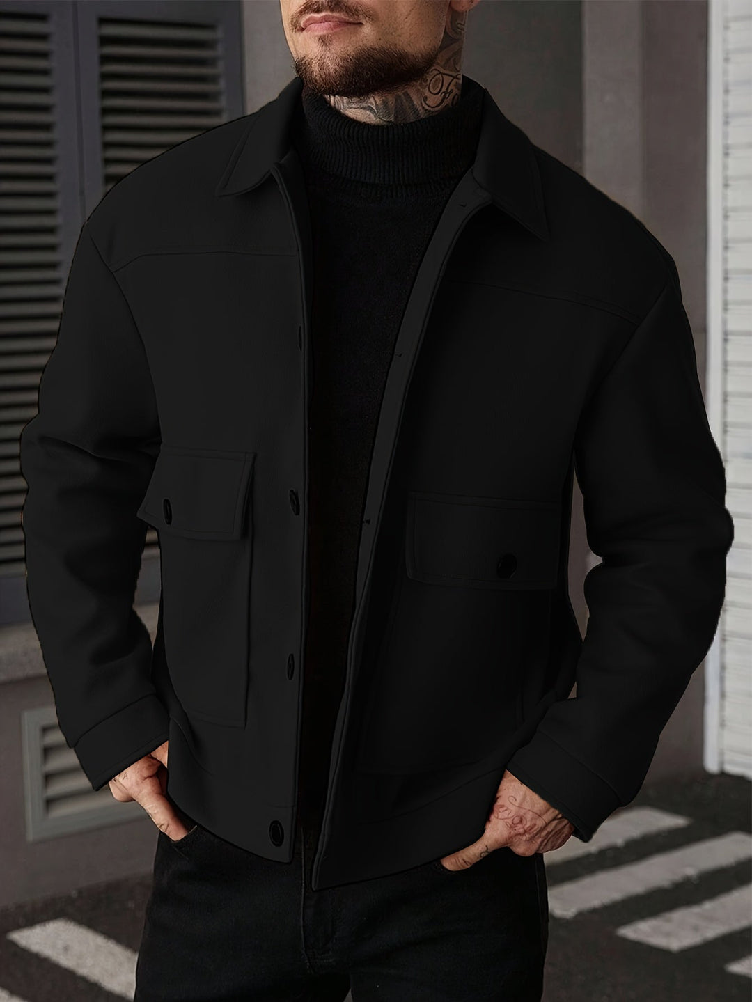Ellery | Strukturerad Overshirt Jacka