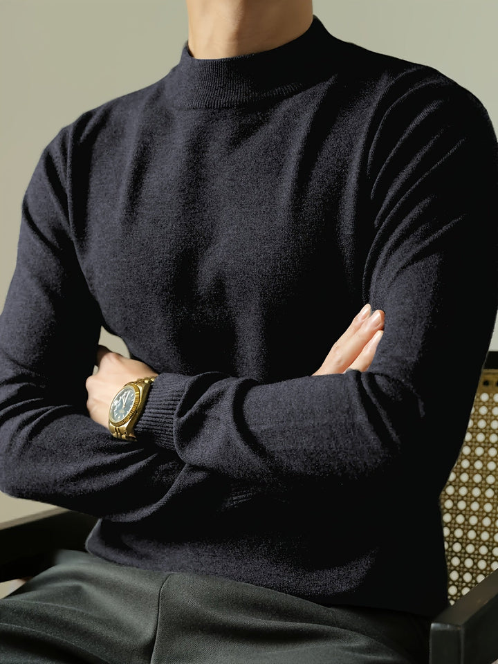 Tobias | Förfinad Höghalssweater