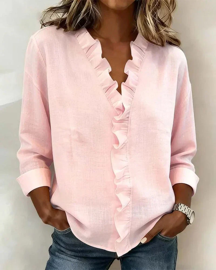 Althea | Lätt V-ringad Blus