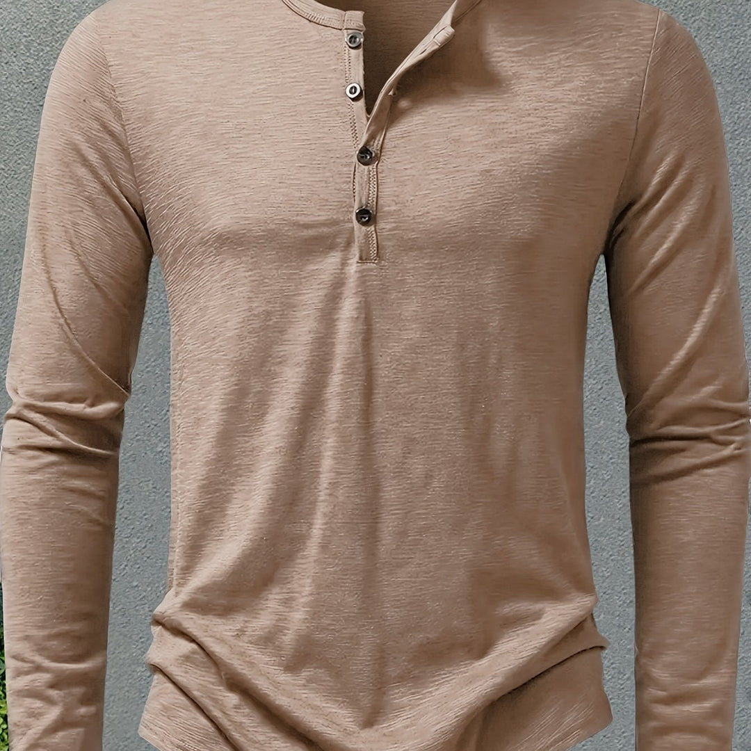 Rhys | Knapplångärmad Henley