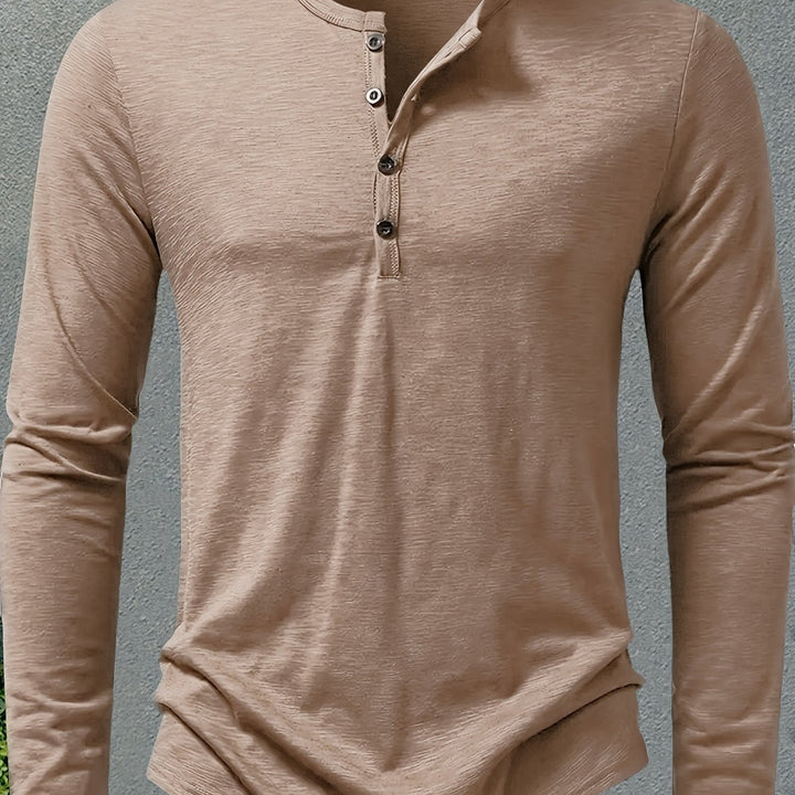 Rhys | Knapplångärmad Henley