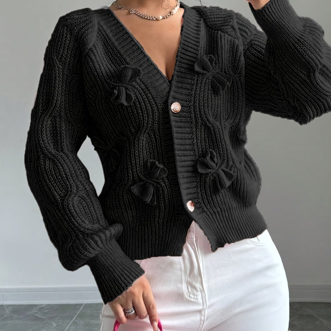 Primula | Mjuk Cardigan med Båge