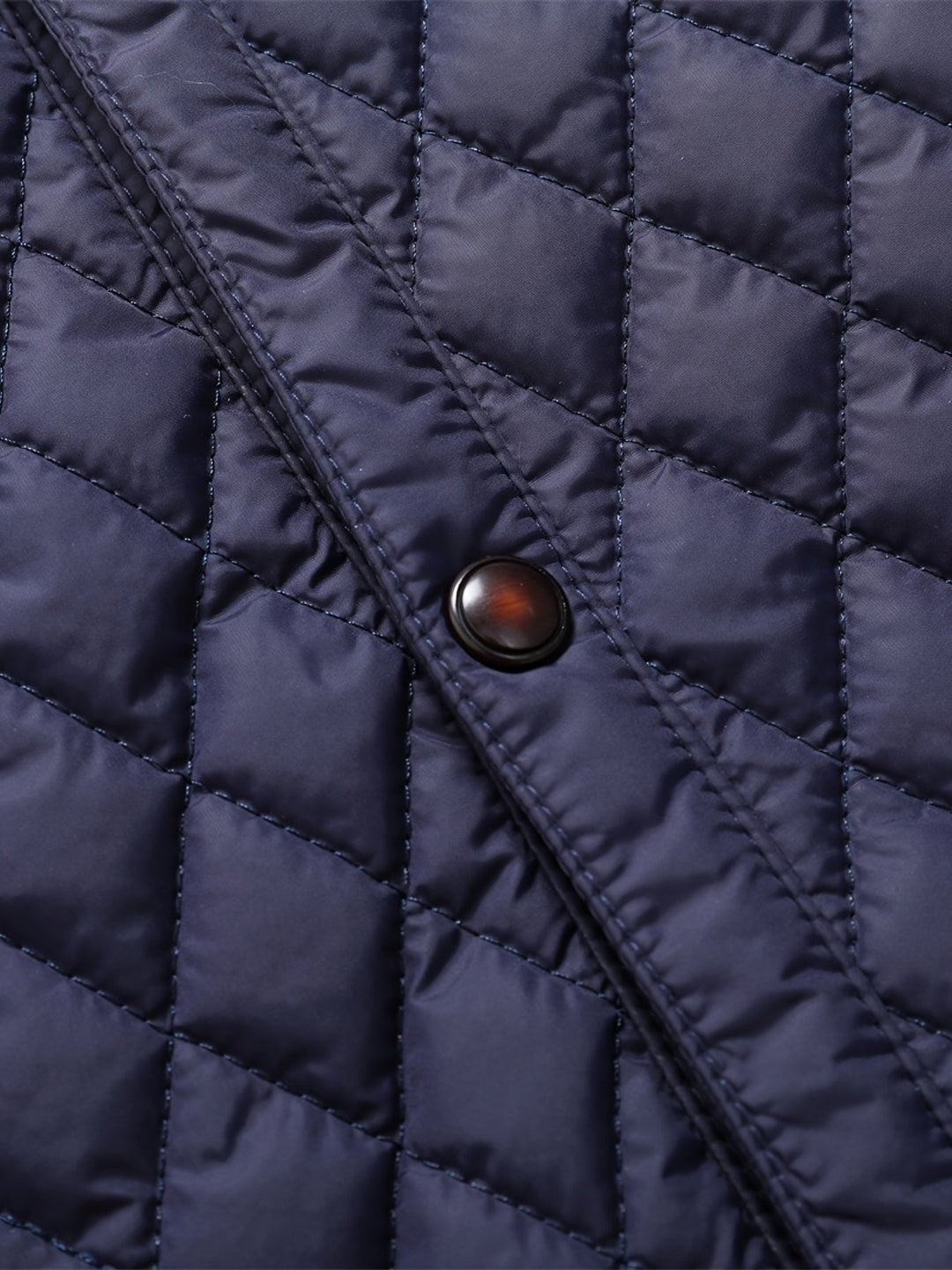 Nigel | Texturerad Kviltad Jacka med Ståkrage