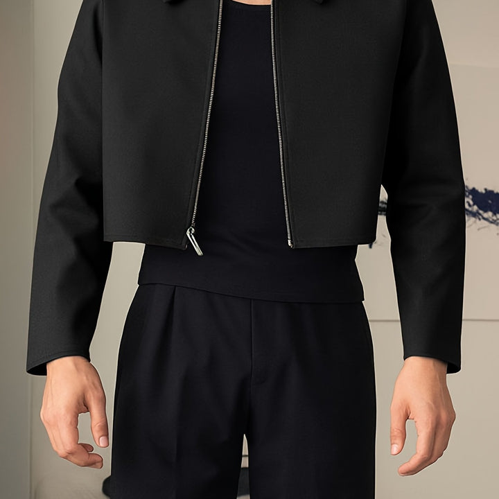 Tobias | Kortad Zip-Up Jacka
