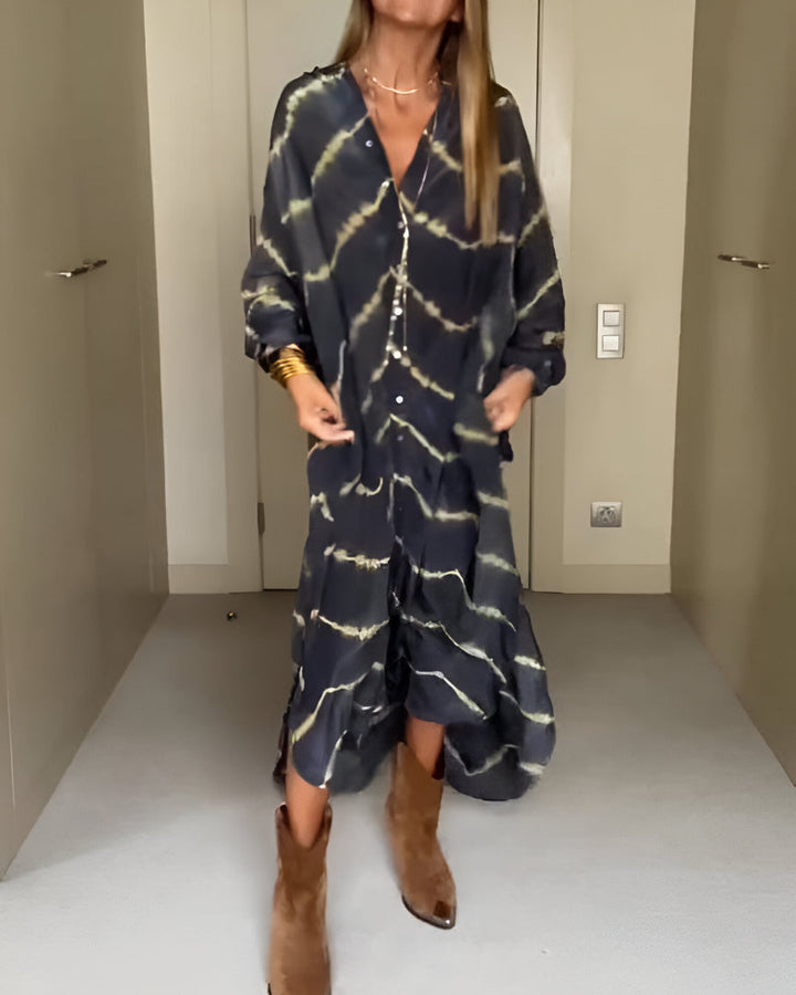 Julia | Stilren Oversized V-ringad Klänning