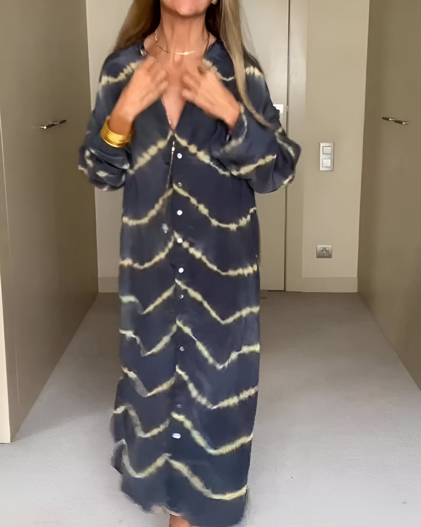 Julia | Stilren Oversized V-ringad Klänning